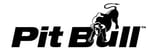 Pit Bull logo featuring stylized black text with a bulldog illustration and trademark symbol